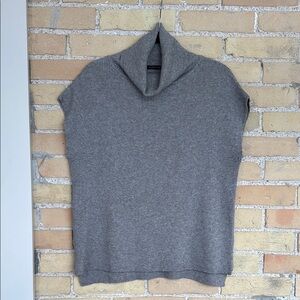 Lauren Vidal Gray Turtleneck Sweater with Relaxed Fit